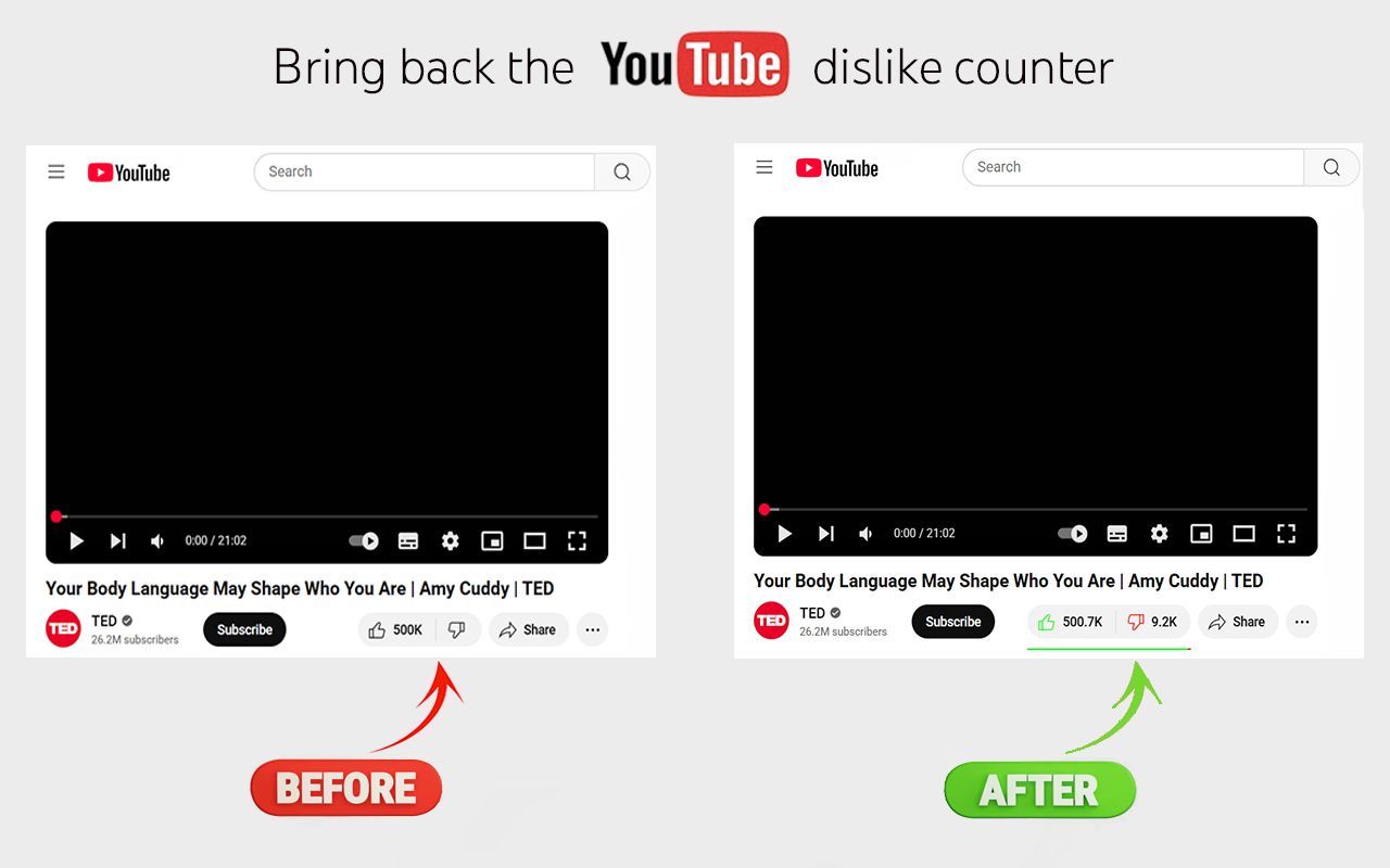 YouTube 不喜欢查看器 - 截图 2