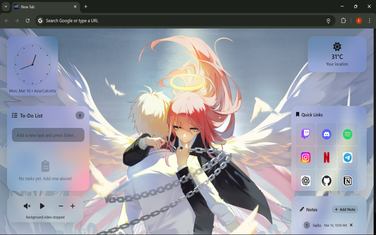 Halo New Tab Dashboard - 截图 2