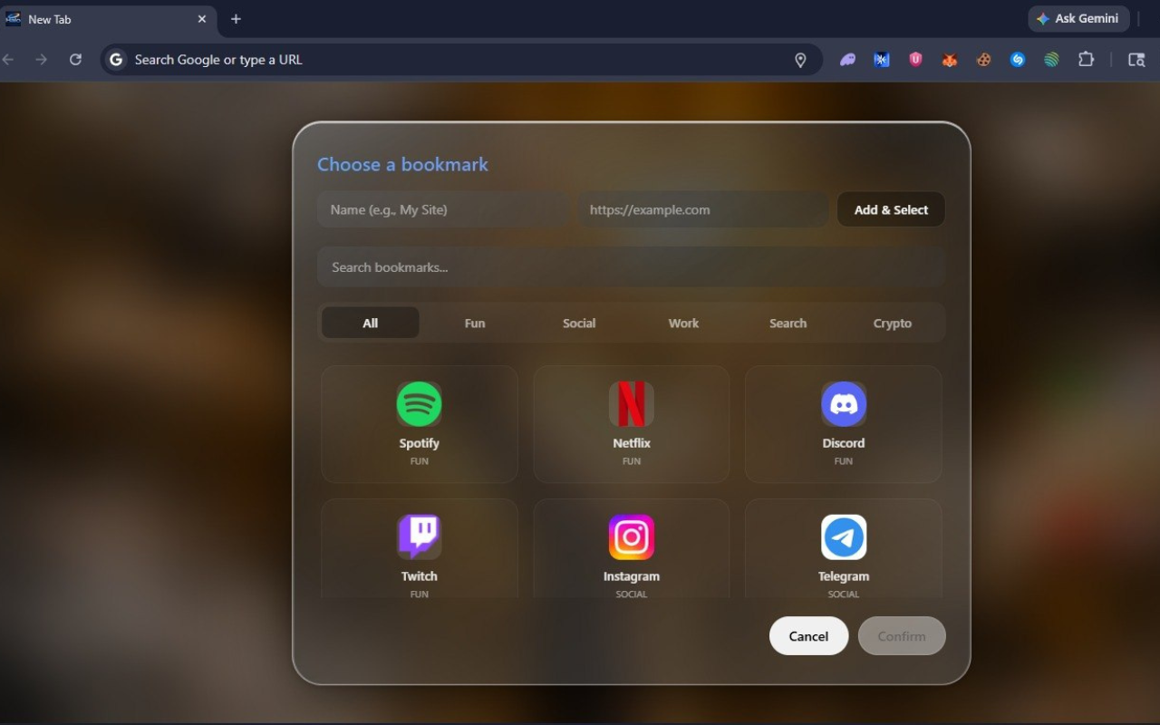 Halo New Tab Dashboard - 截图 5