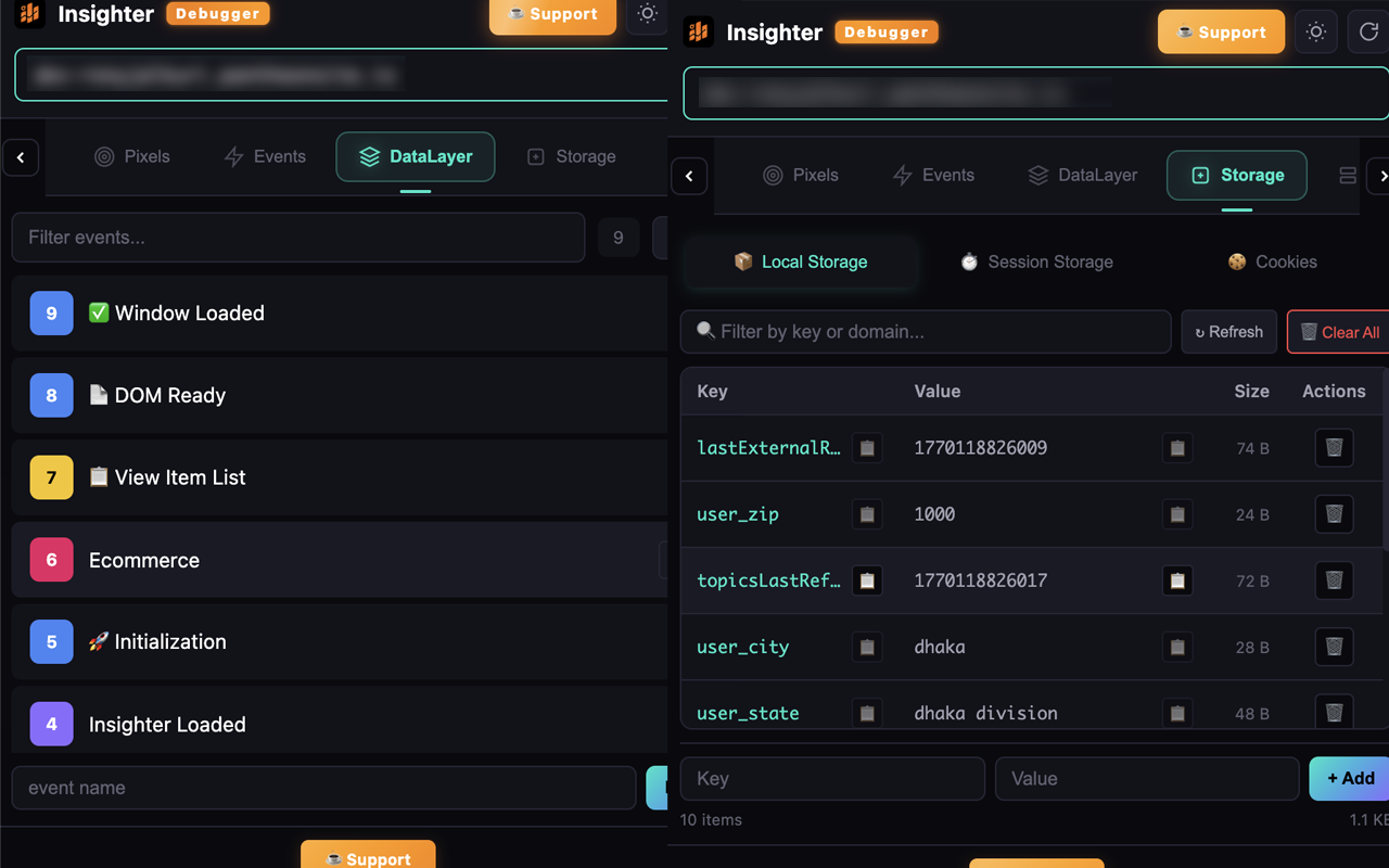 Insighter Debugger - GTM, GA4, Meta Pixel, Google Ads & TikTok - 截图 2