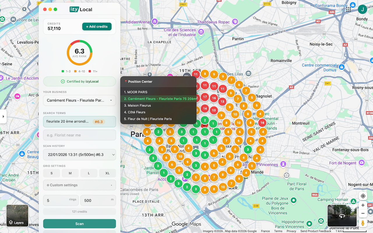 izyLocal - Local SEO Rank Tracker for Google Maps, GBP & GMB - 截图 2