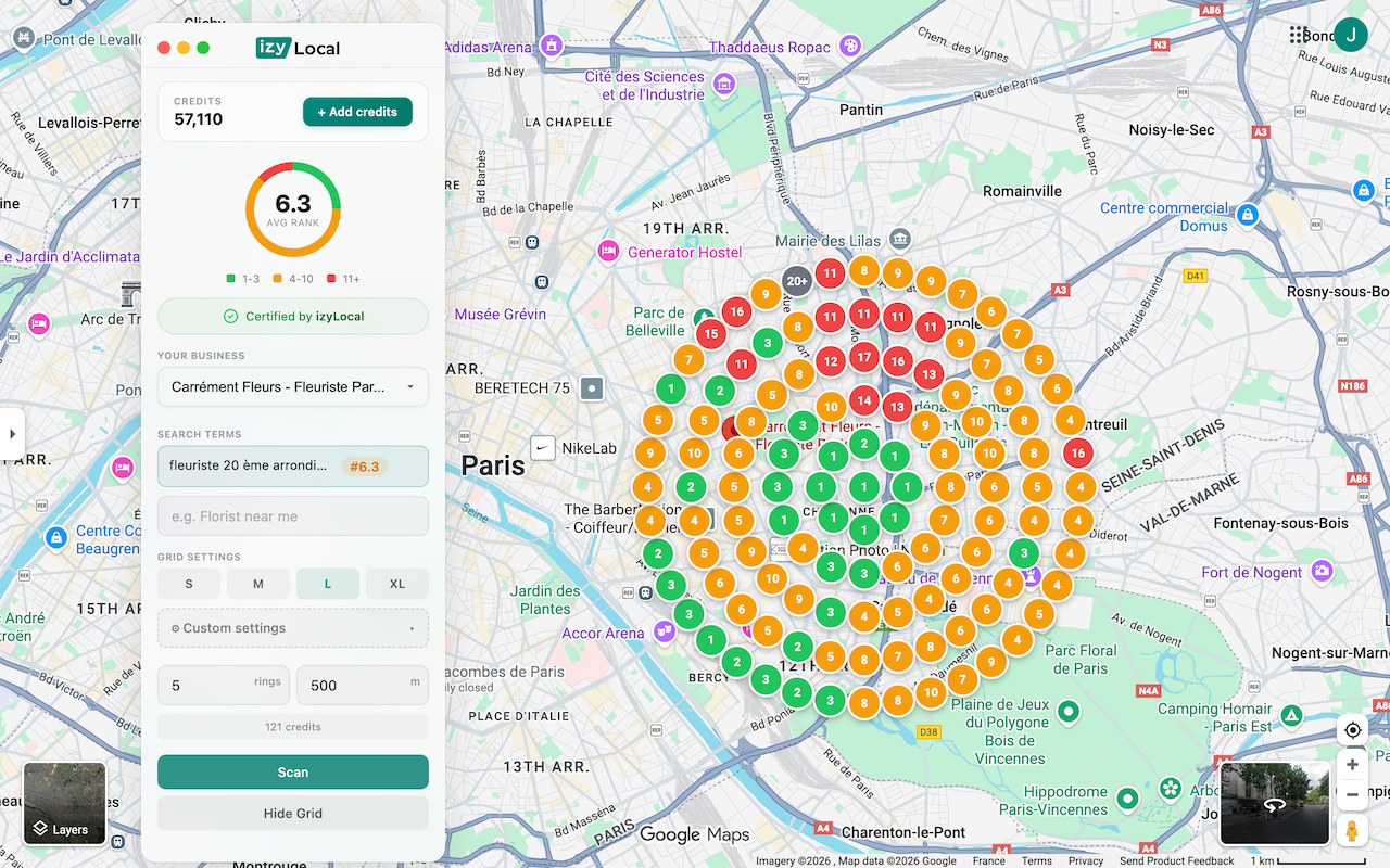 izyLocal - Local SEO Rank Tracker for Google Maps, GBP & GMB - 截图 3