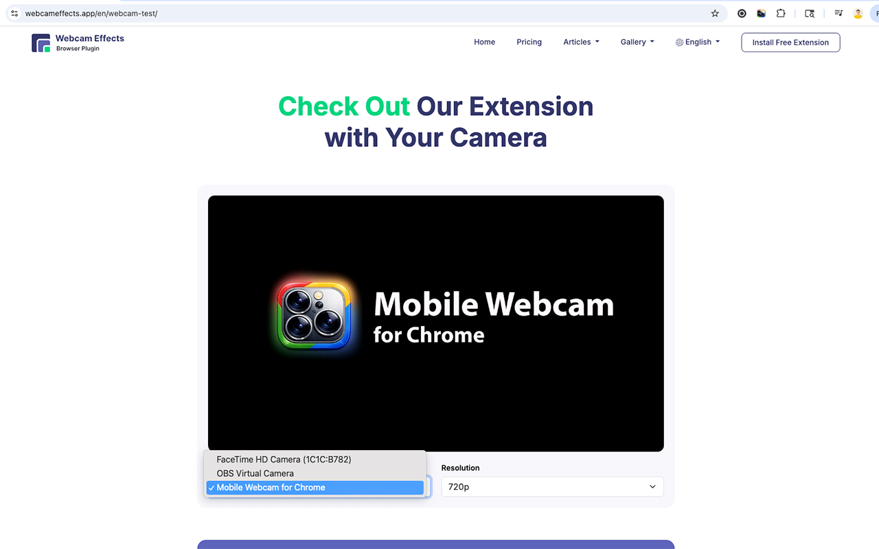 Phone as Webcam - 截图 3