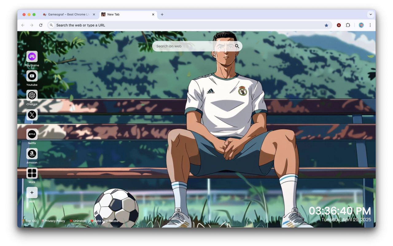 Cristiano Ronaldo Anime Live Wallpaper - 截图 3