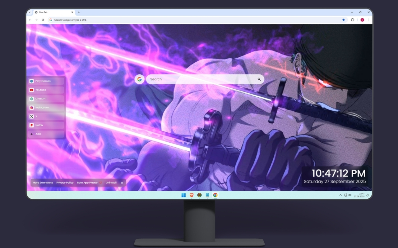 Zoro Enma Sword One Piece Live Wallpaper - 截图 1