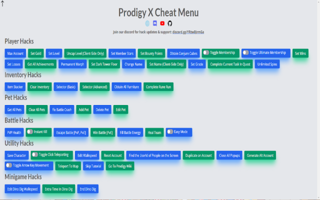 Prodigy Hacking Extension | X Loader - 截图 1