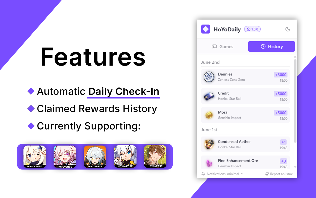 HoYoDaily: Automatic HoYoLab Check-In - 截图 2