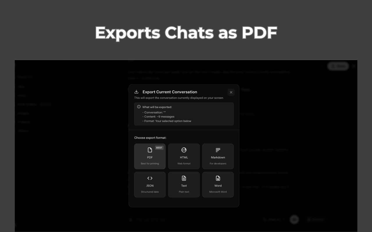 Toolbox for Grok | Folders, Export, Bulk Delete - 截图 4