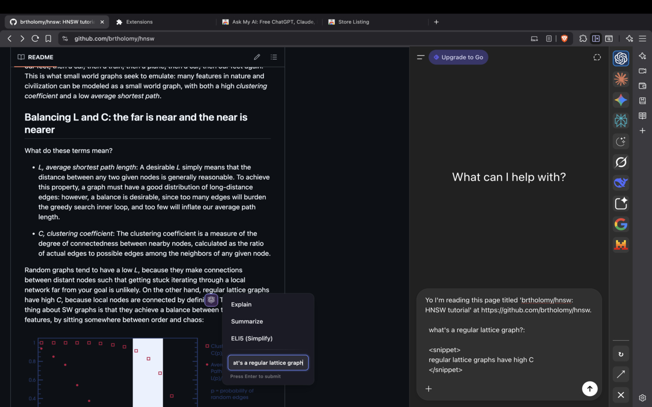 AI Anywhere (Multi-AI Sidebar for Claude, ChatGPT and more) - 截图 1