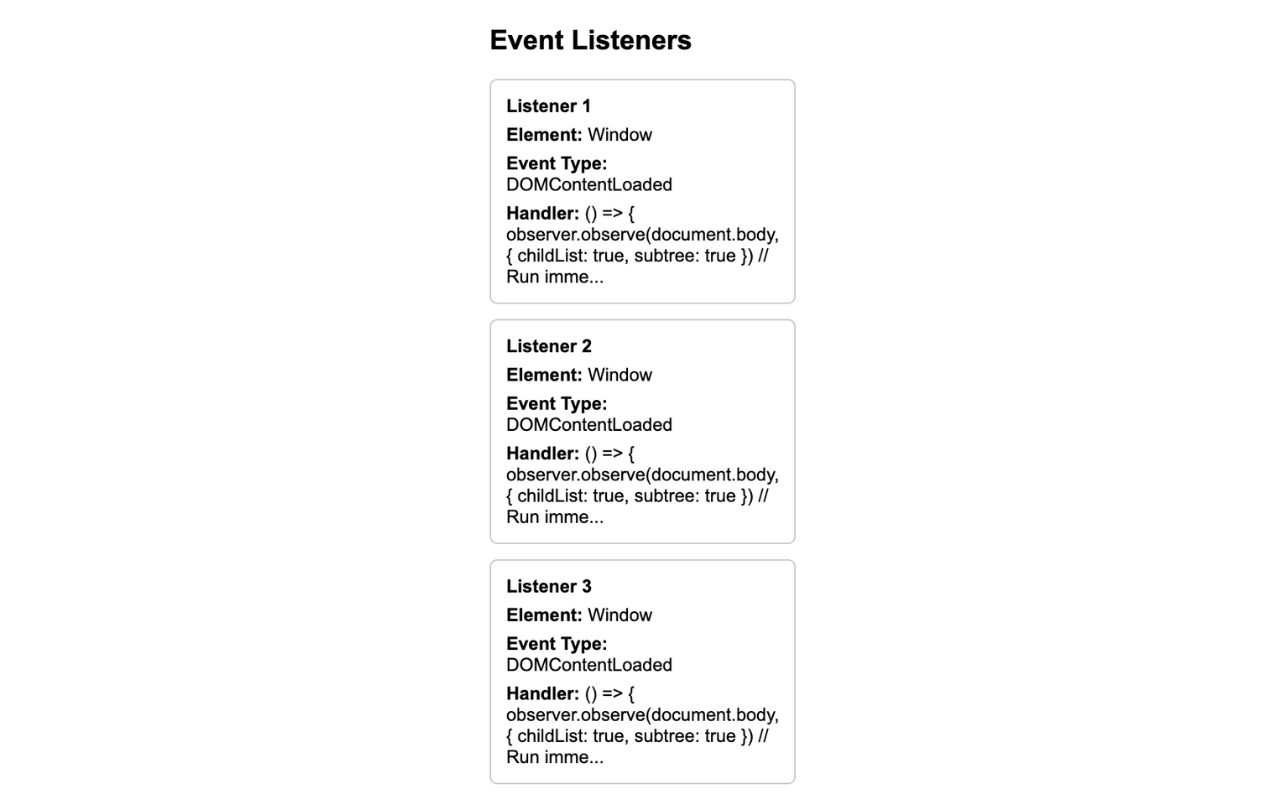 Event Listener Visualizer - 截图 1