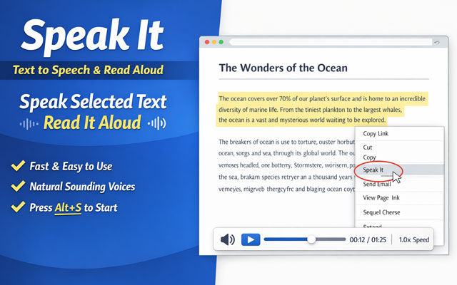 Speak It: Text to Speech & Read Aloud - 截图 3