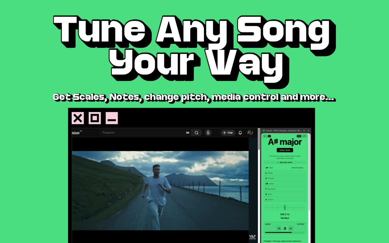 Tunnie - Pitch Changer, Equalizer, BPM & Key Detection - 截图 1