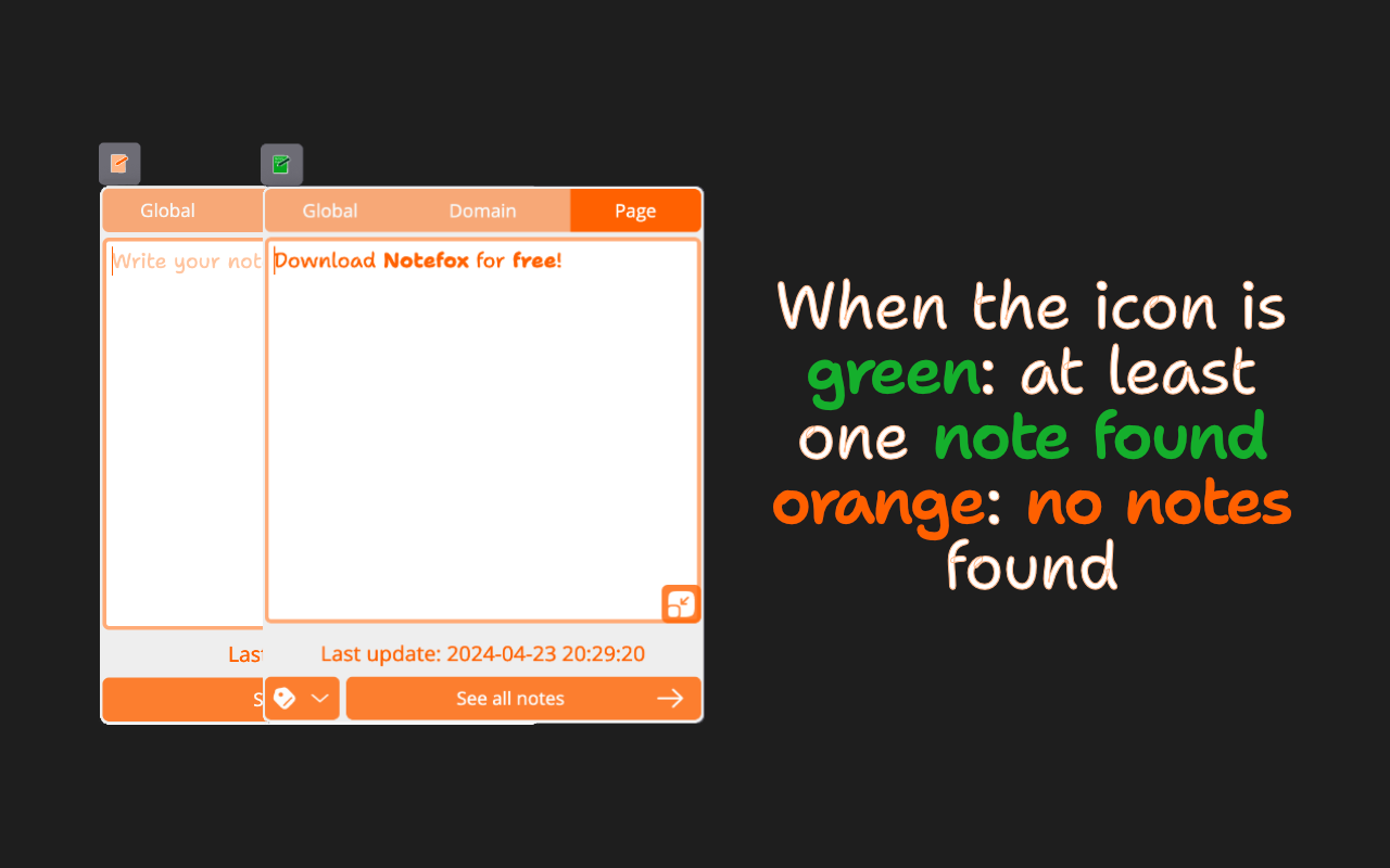 Notefox: Websites notes - 截图 3