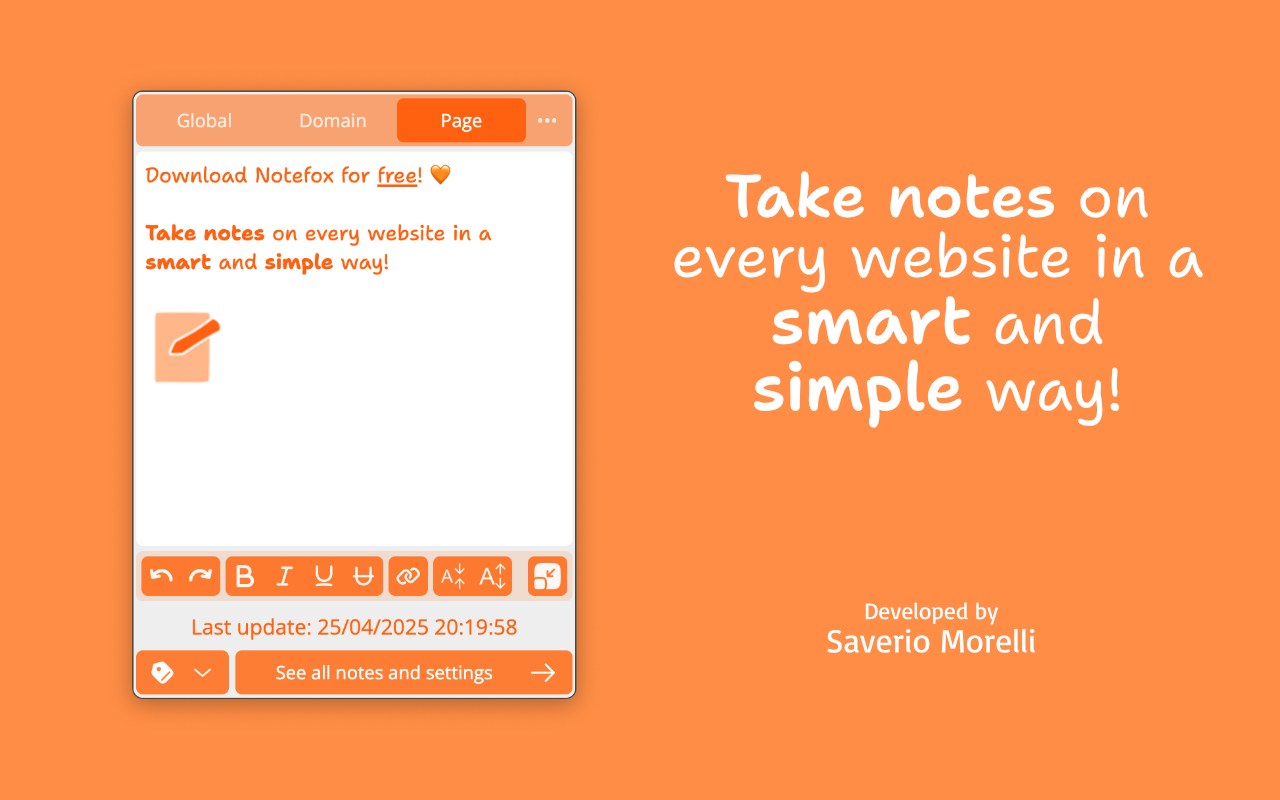Notefox: Websites notes - 截图 4