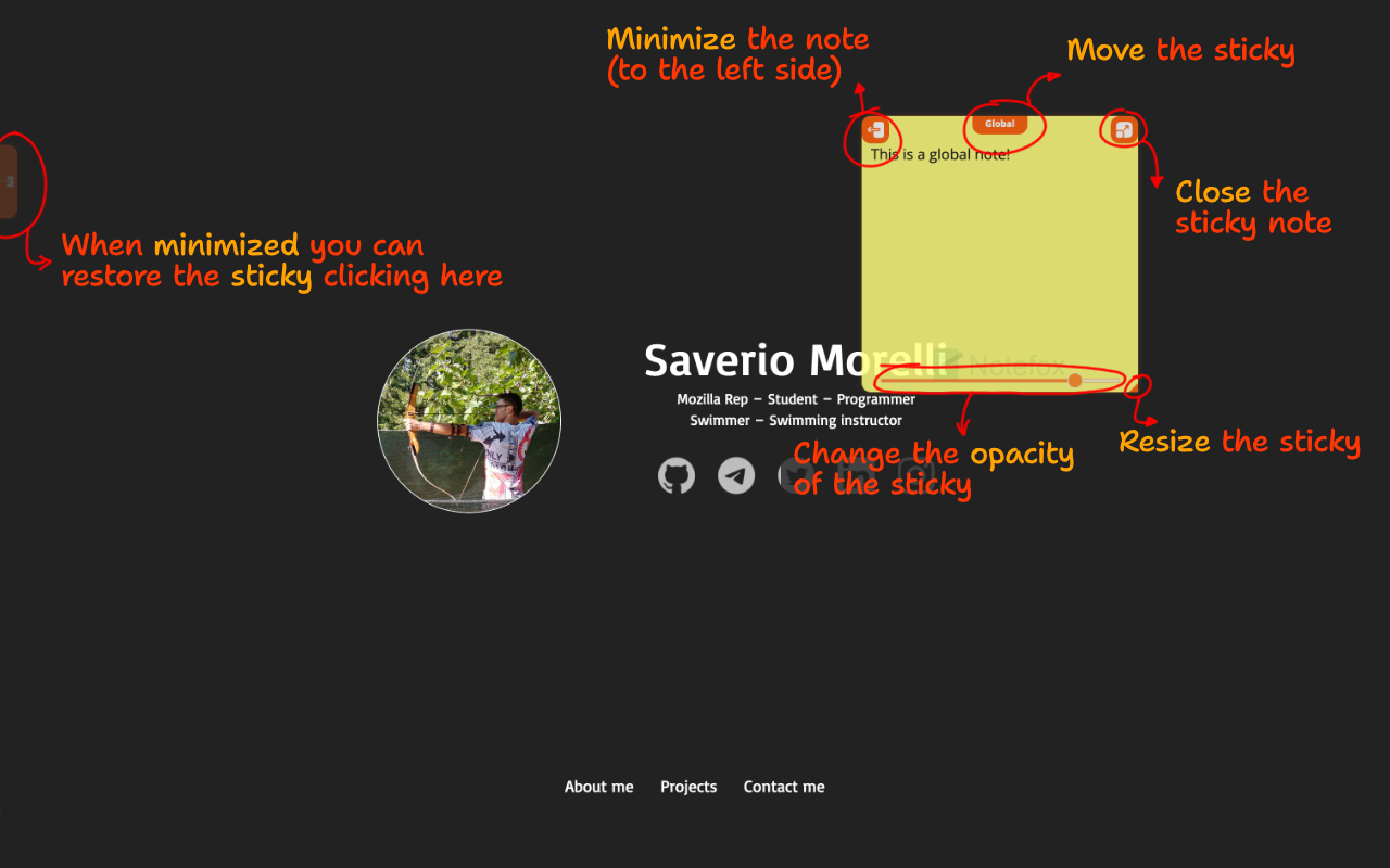 Notefox: Websites notes - 截图 5