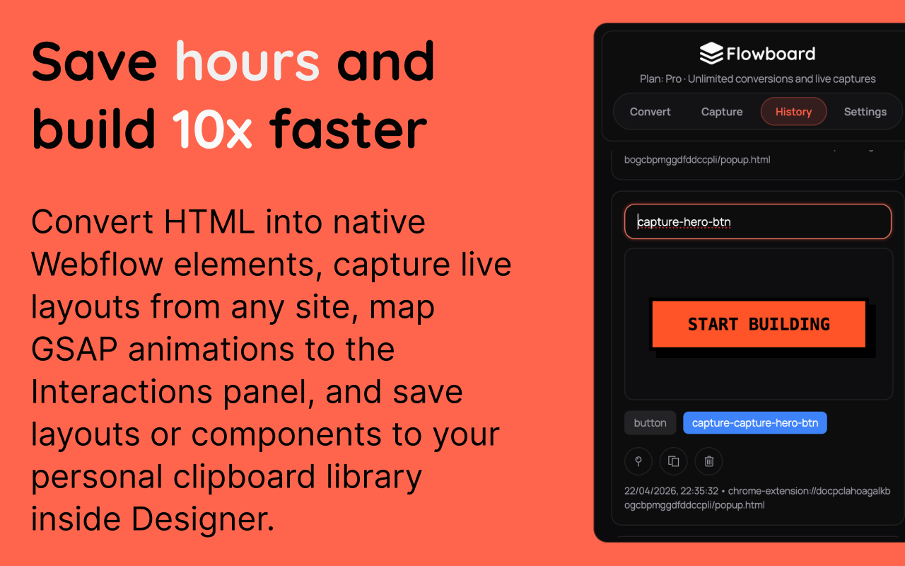Flowboard: HTML to Webflow Converter & Webflow Tool - 截图 3