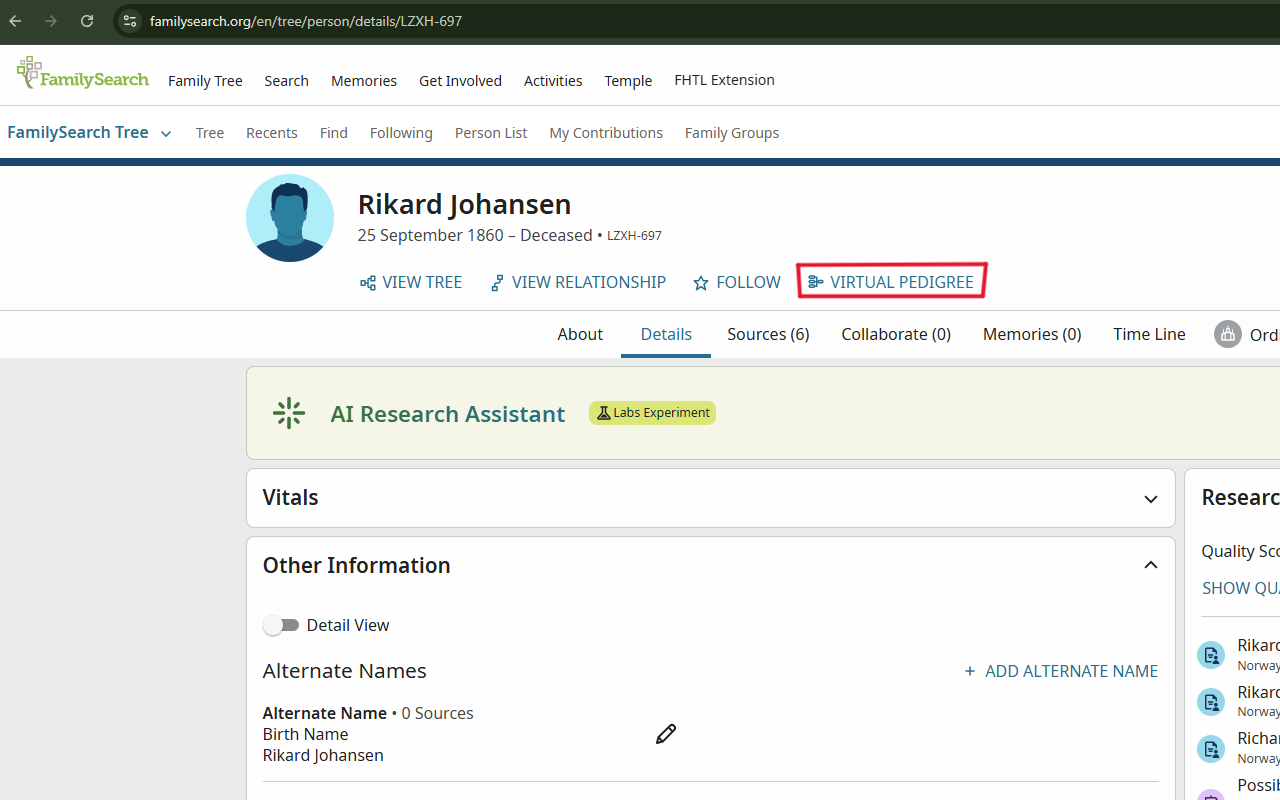 BYU FamilySearch Enhancements - 截图 3