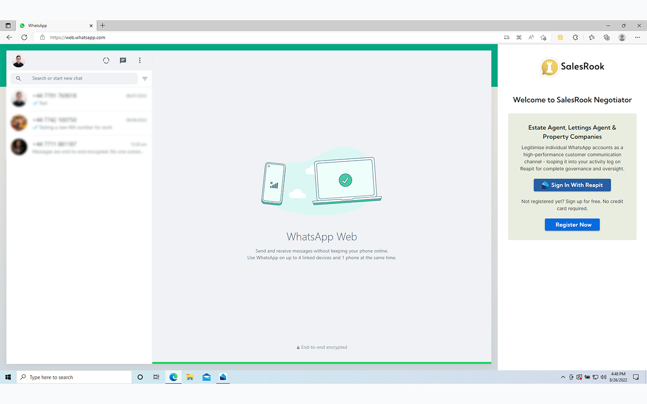 SalesRook for WhatsApp and Reapit - 截图 1