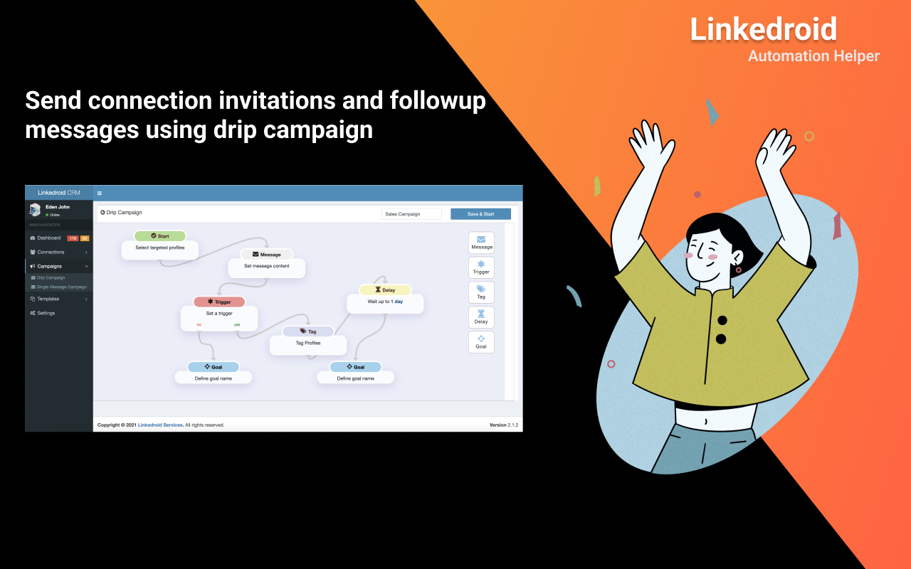 Linkedroid - The LinkedIn™ Helper - 截图 1