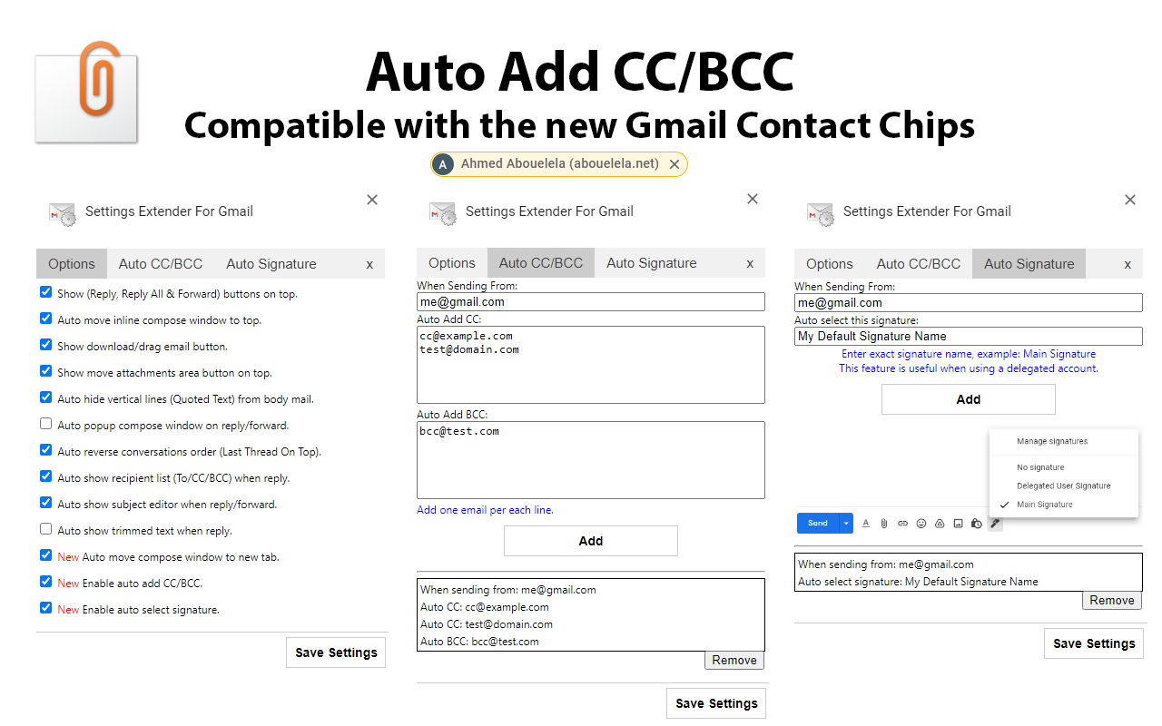 Gmail Settings Extender - 截图 2