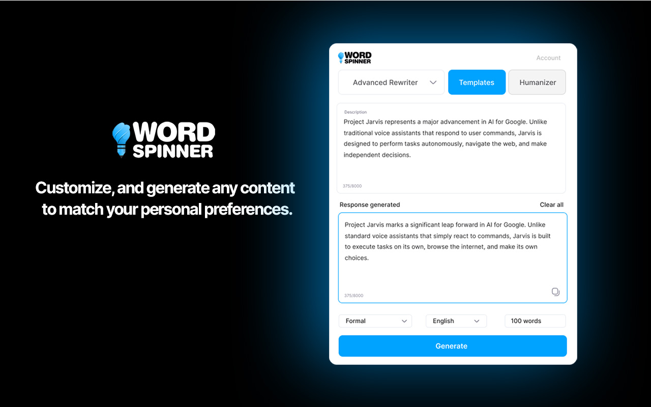 Word Spinner Extension - 截图 5