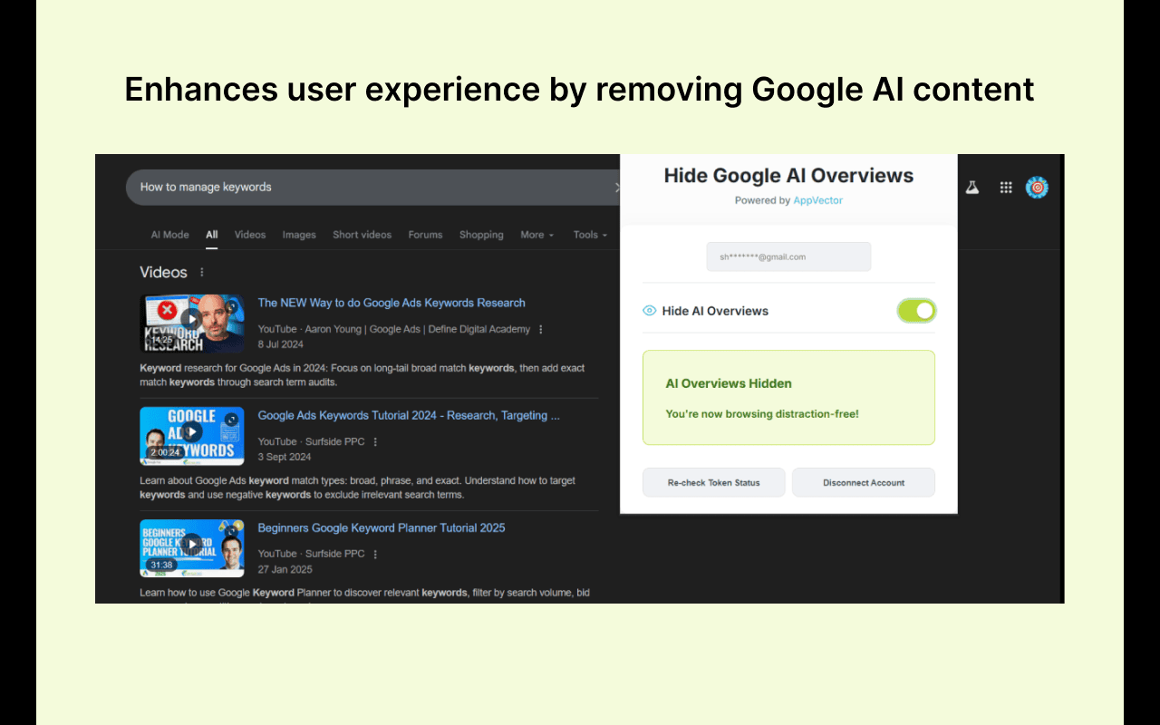 Hide Google AI-Overviews - 截图 2