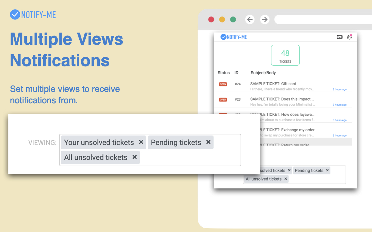 NotifyMe for Zendesk - 截图 3