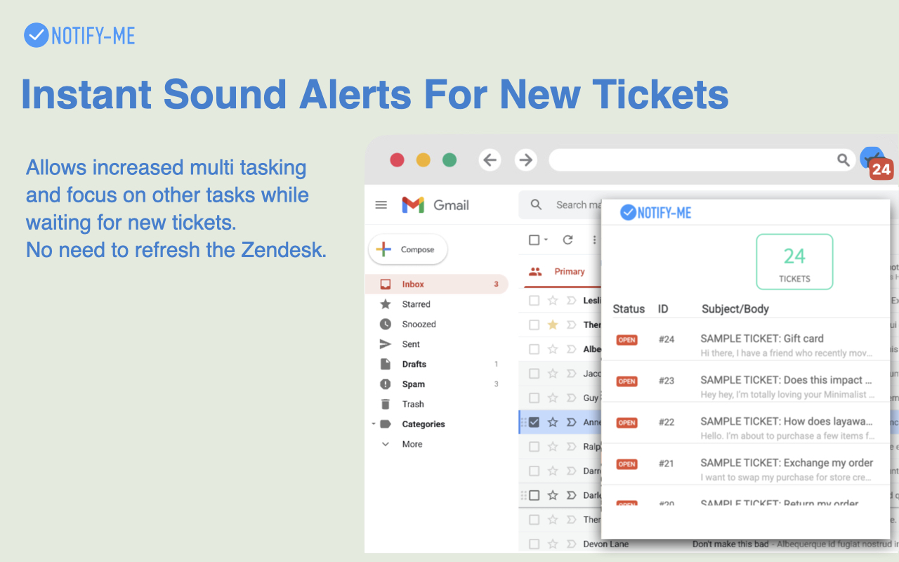 NotifyMe for Zendesk - 截图 4