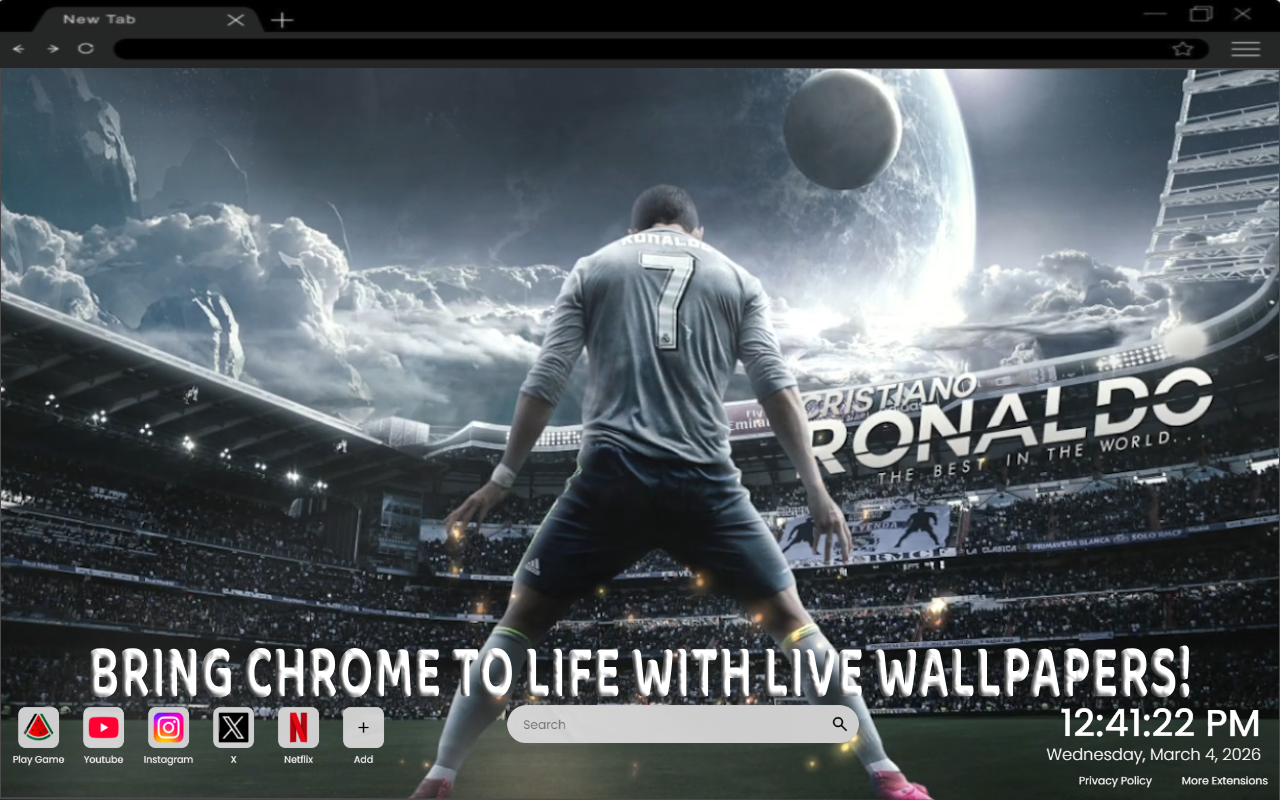 Cristiano Ronaldo Siuuu Live Wallpaper - 截图 3