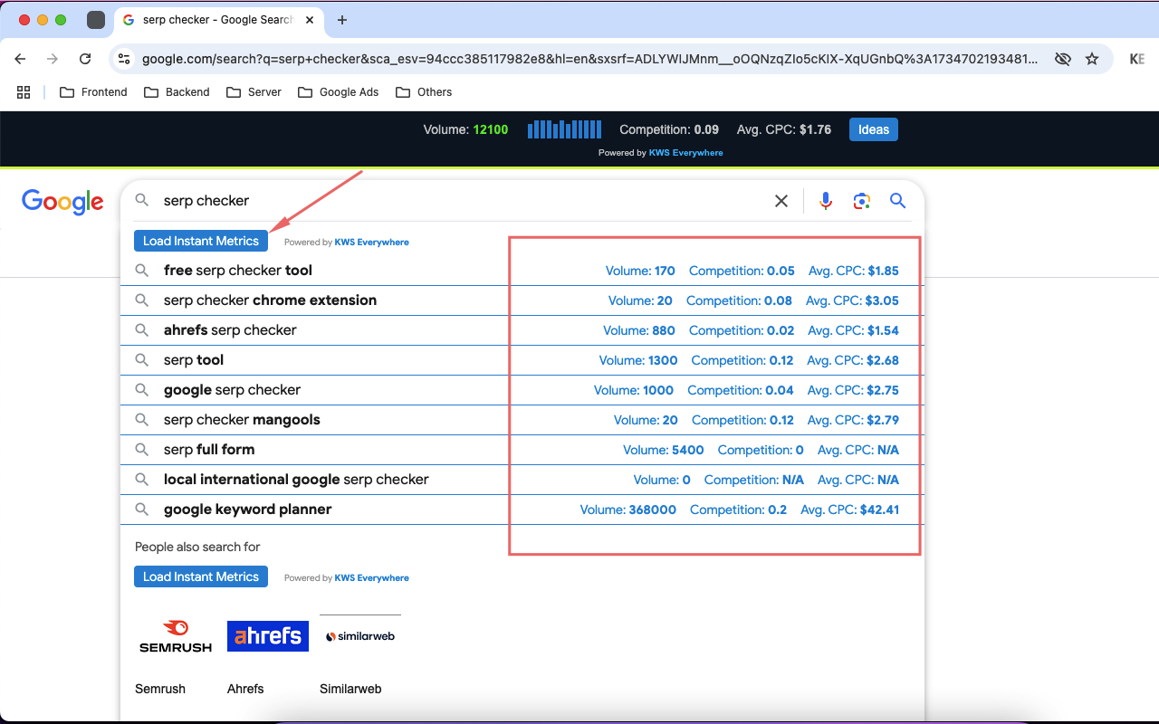 KWS Everywhere - SEO Keyword Tool - 截图 3