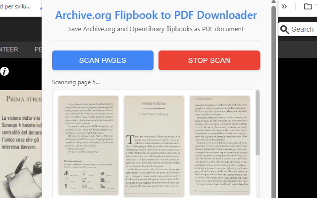 Archive.org Flip Book to PDF Downloader - 截图 1