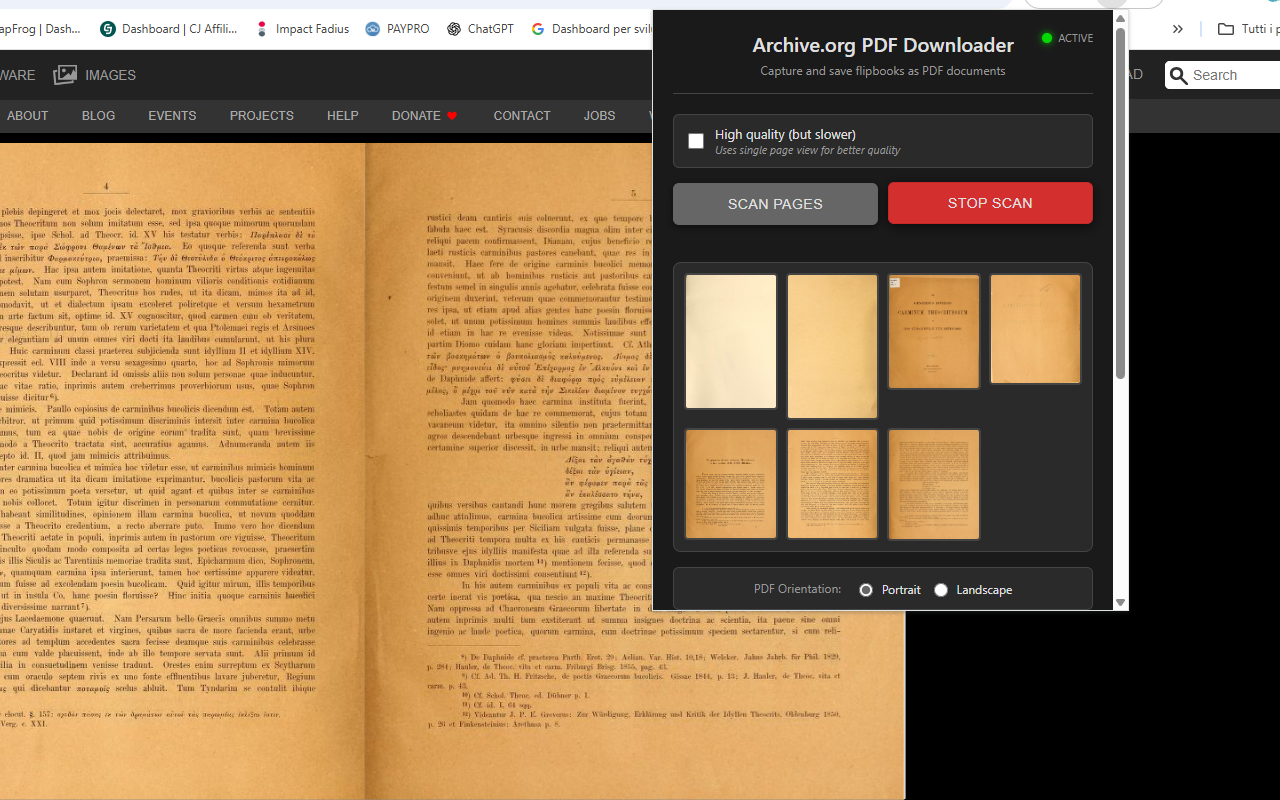 Archive.org Flip Book to PDF Downloader - 截图 2