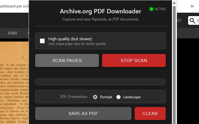 Archive.org Flip Book to PDF Downloader - 截图 3