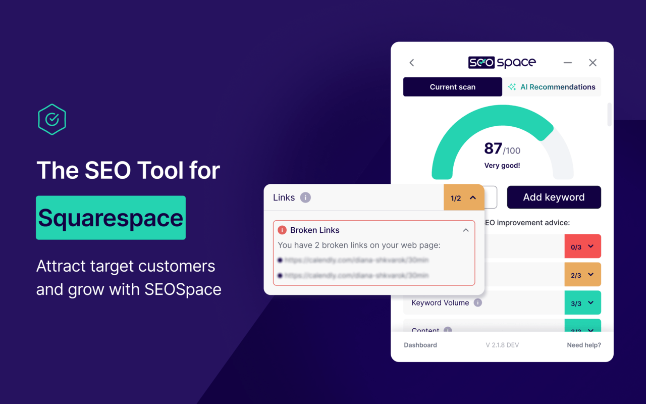 SEOSpace - The SEO Plugin for Squarespace - 截图 2