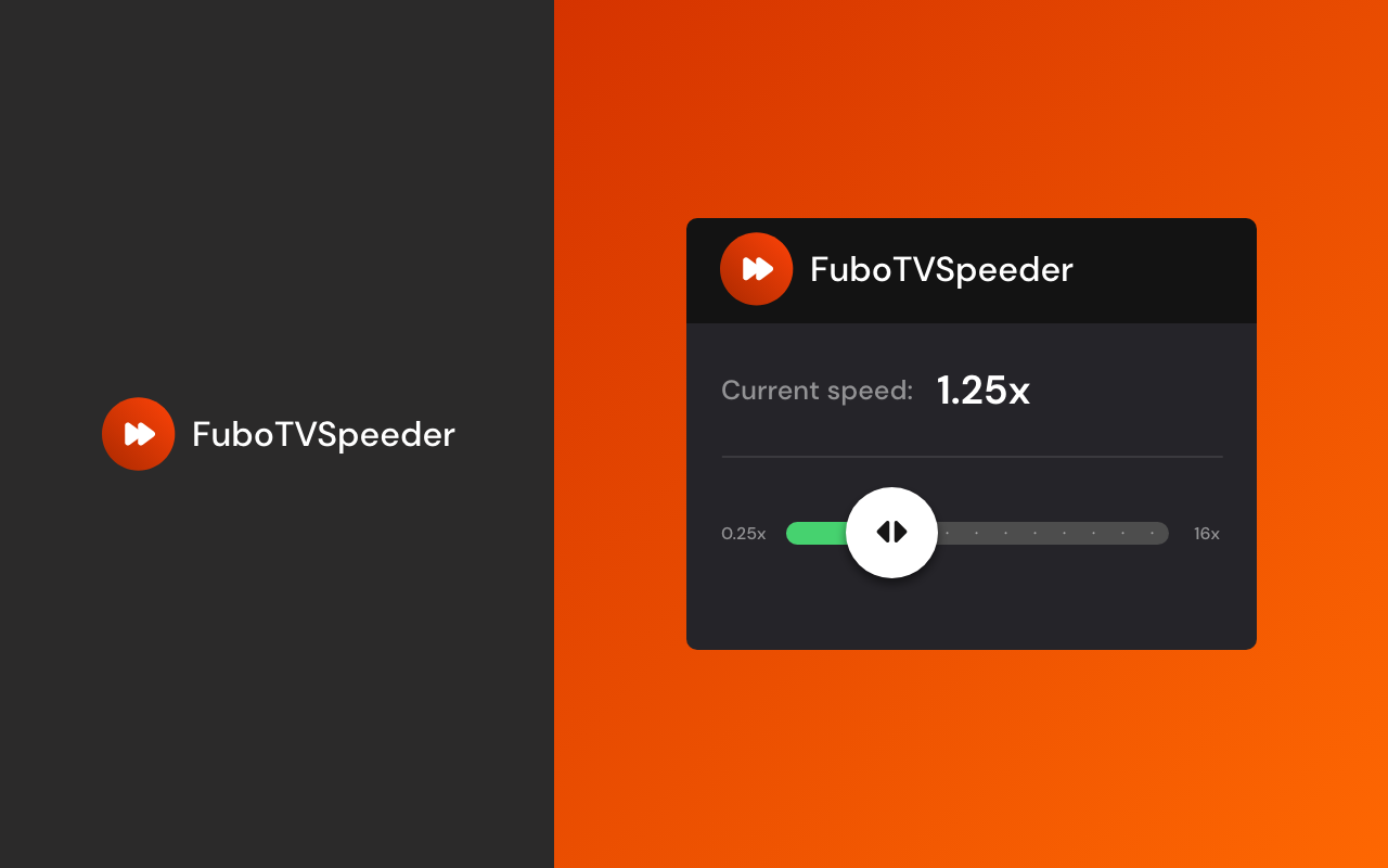 Fubo TV Speeder: adjust playback speed - 截图 1