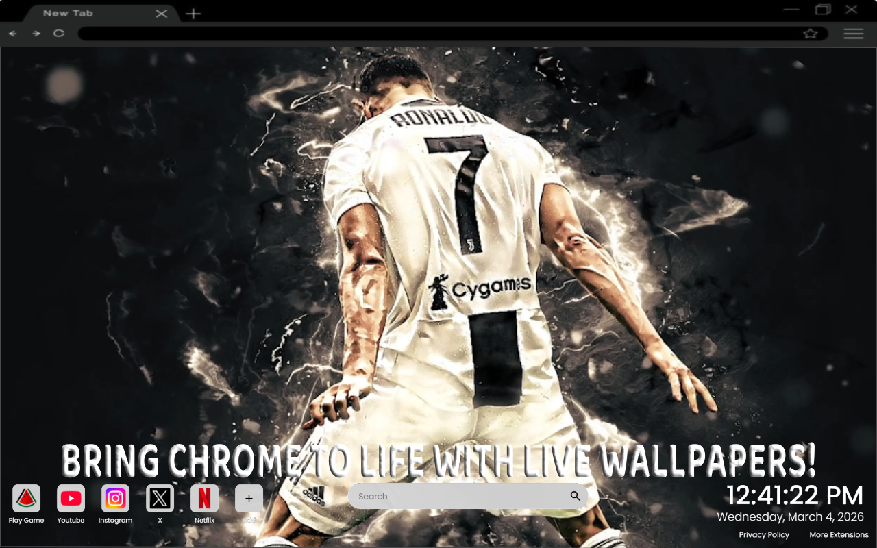 Cristiano Ronaldo CR7 : Mesmerizing Stance Live Wallpaper - 截图 2