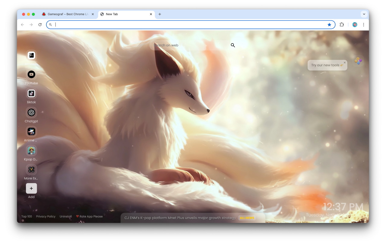 Ninetales Pokemon Live Wallpaper - 截图 3