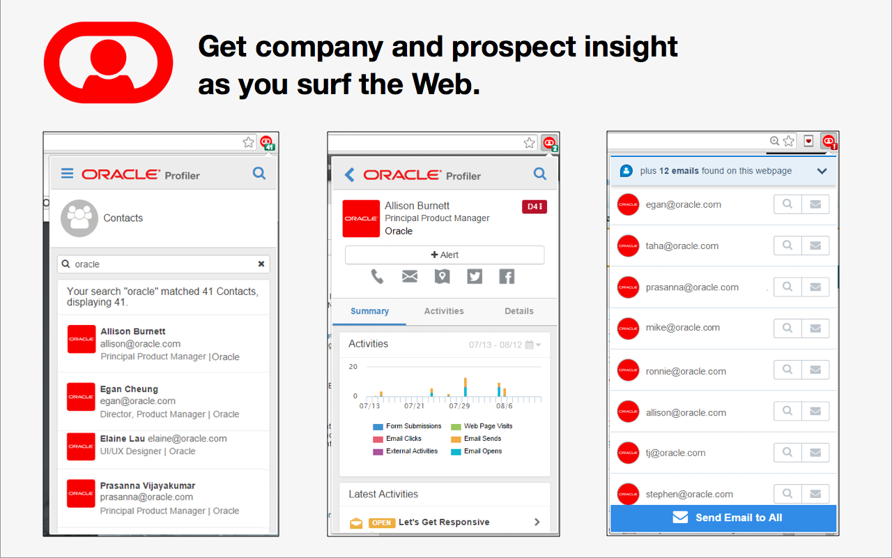 Oracle Eloqua Sales Tools - 截图 1