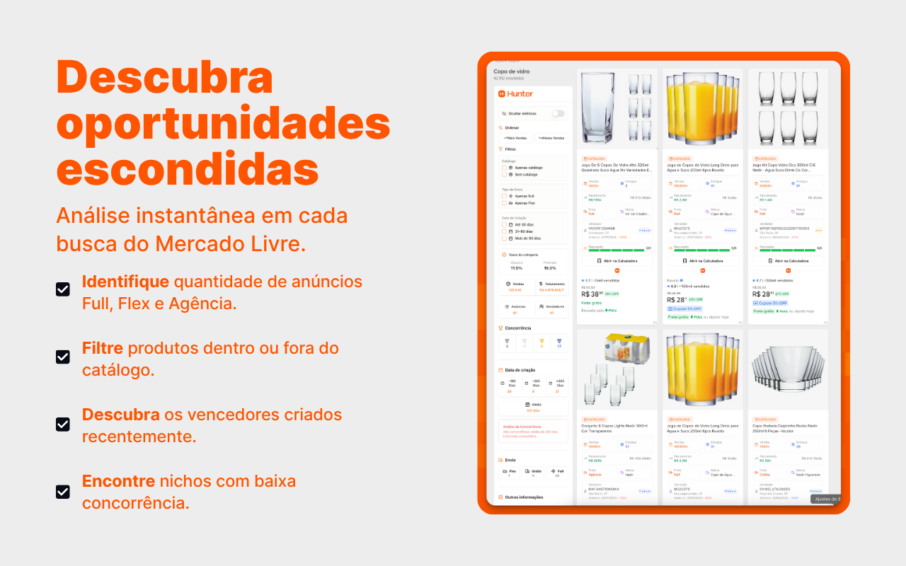 Hunter Spy - Ferramenta espiã de marketplaces - 截图 4