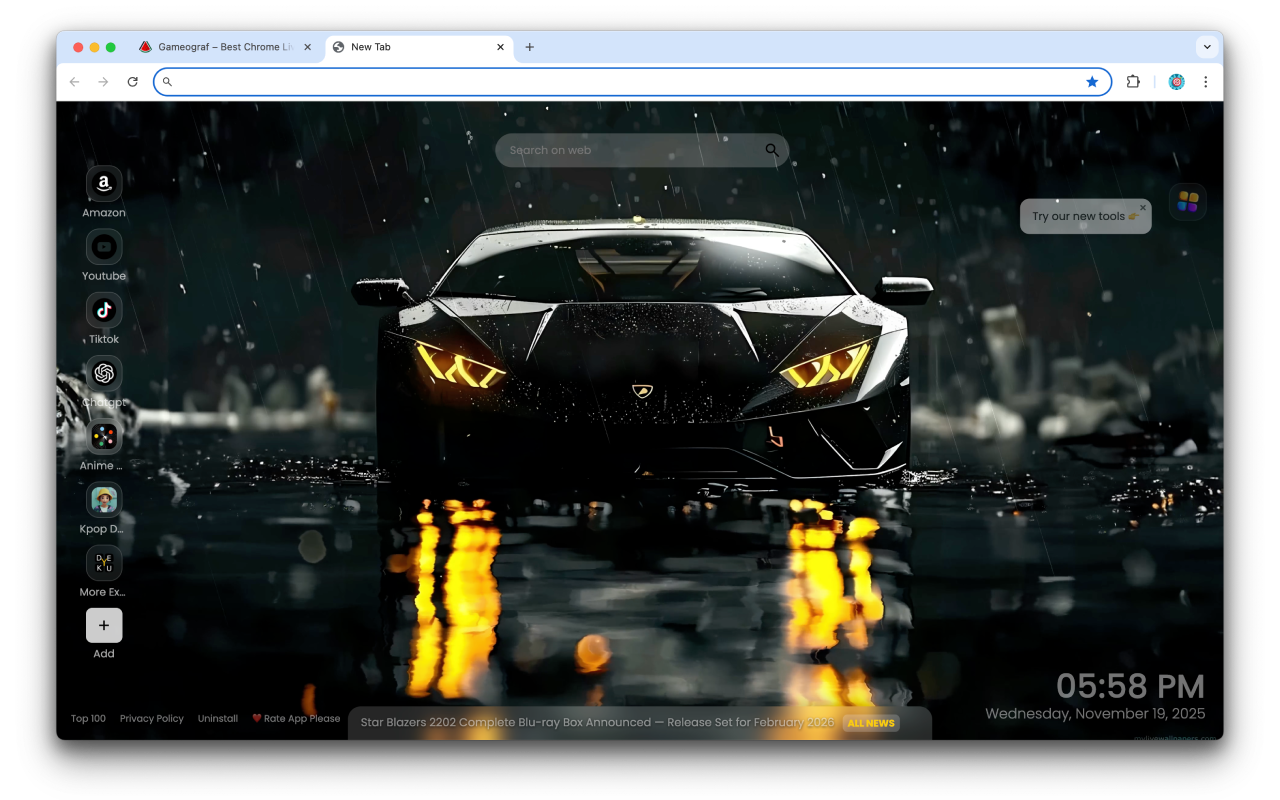 Lamborghini Live Wallpaper - 截图 4