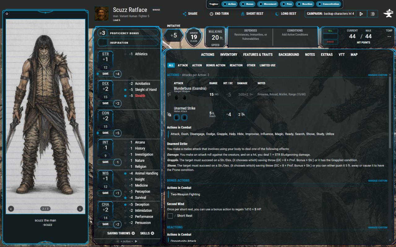 DDB - Character Sheet Overhaul - 截图 2