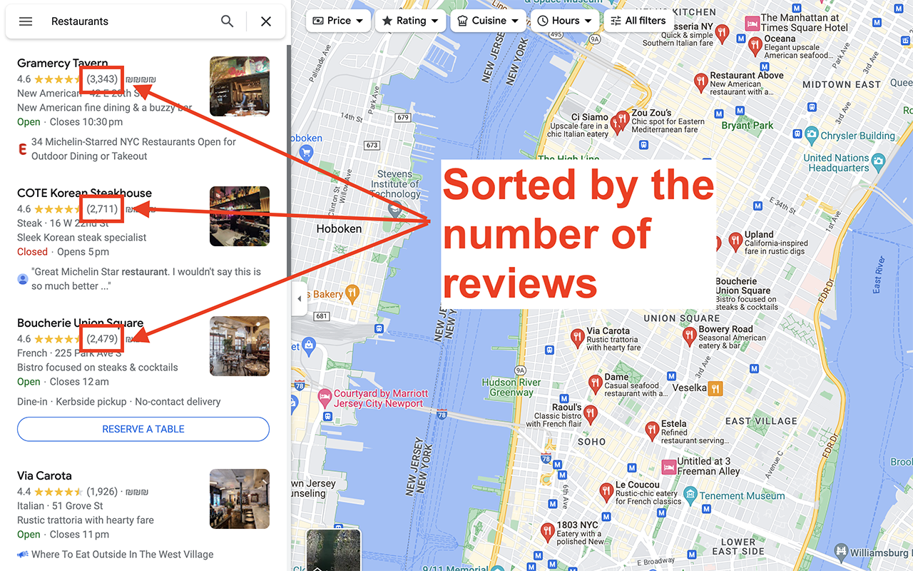 Sort Maps Results - 截图 2