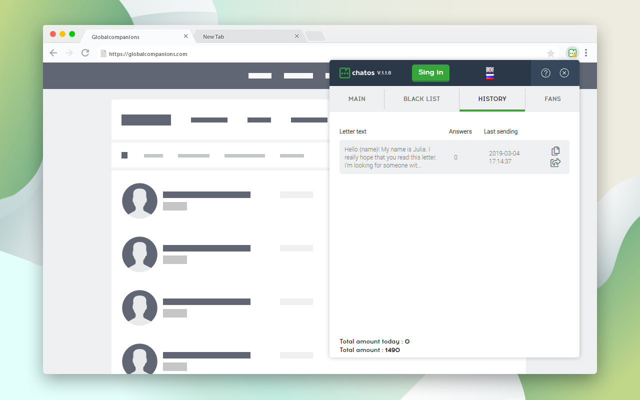 Globalcompanions ChatOS automatic mail sender - 截图 4
