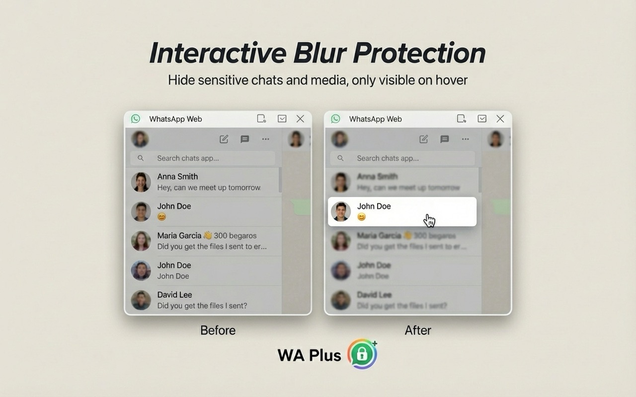 WA Web Plus – WhatsApp Web 隐私保护与已删除消息 - 截图 3