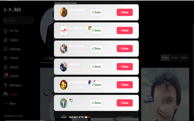 Unfollow All on TikTok - 截图 3