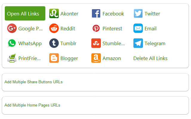 Akonter Share link & Page Buttons - 截图 3