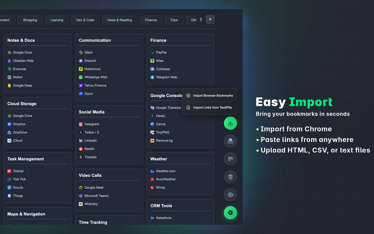 LumiList - Smart Bookmark Manager - 截图 3