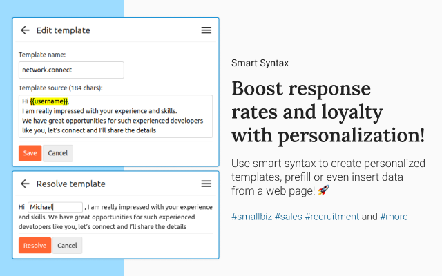 Templify – write messages in 1 click! 🚀 - 截图 5