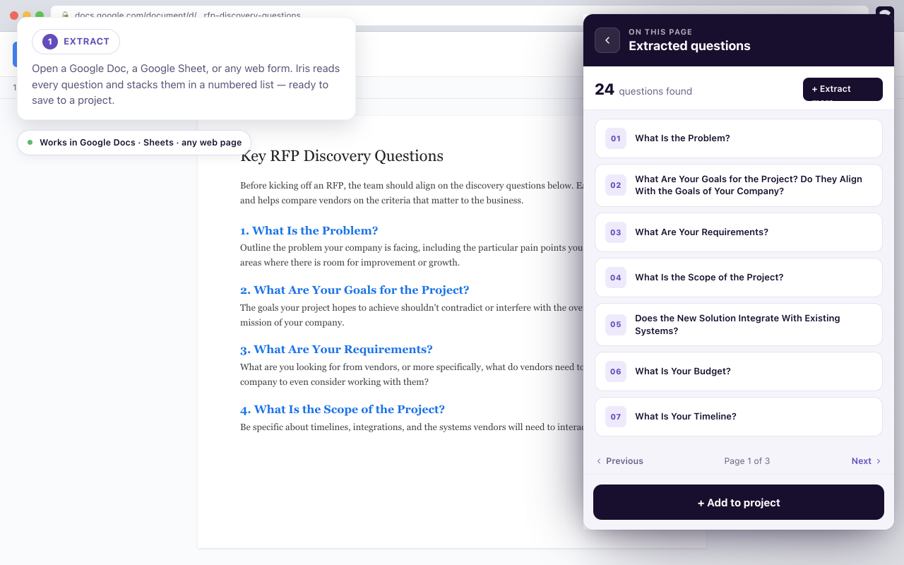 IRIS-AI Browser Extension - 截图 2