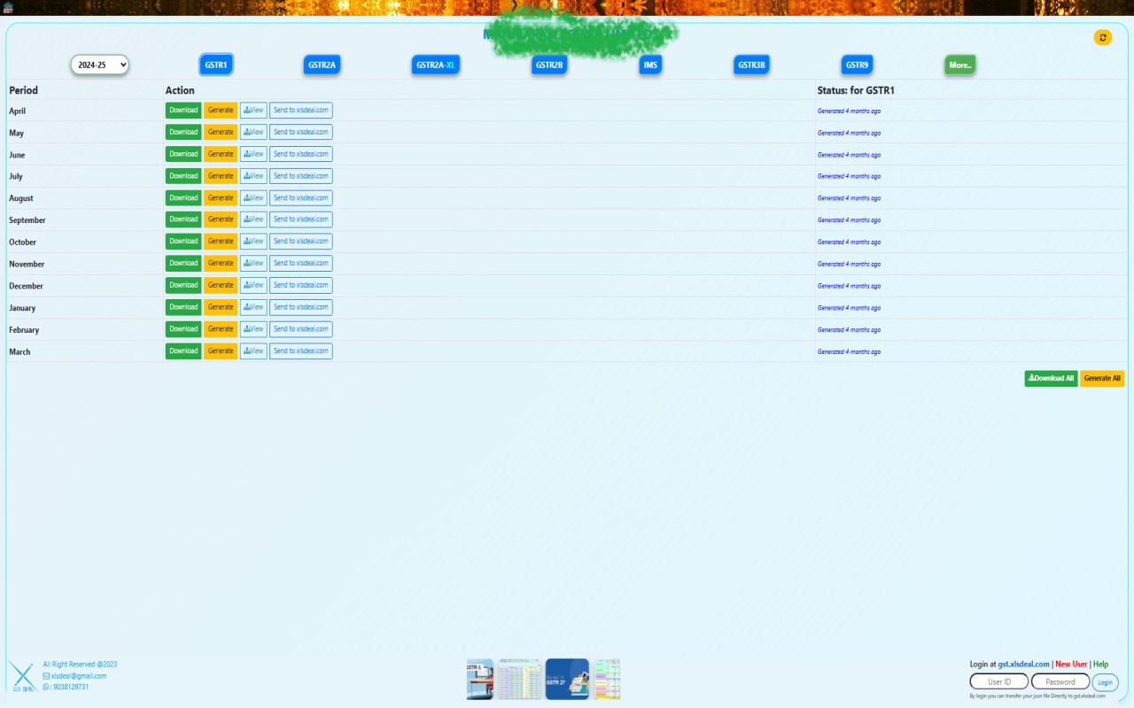 XLSDEAL GSTR-N - 截图 2